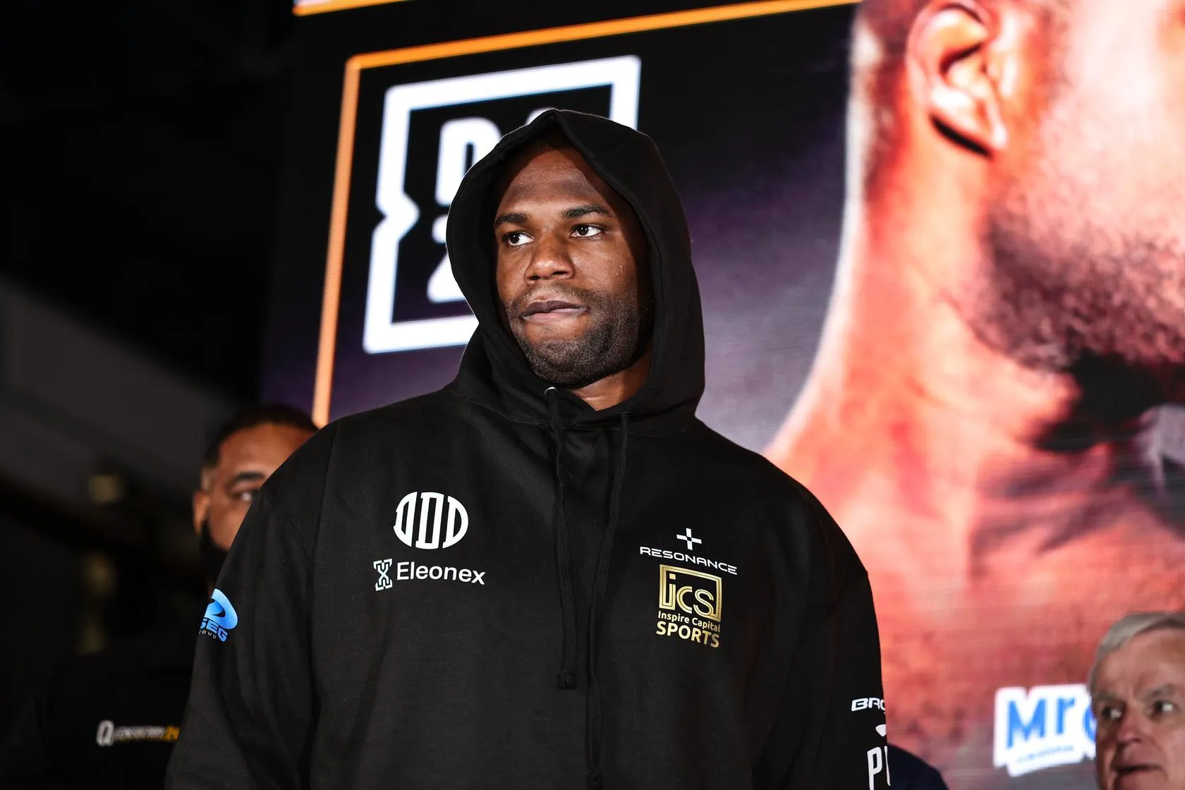 Daniel Dubois at the weigh-in for his rematch with Fabio Wardley, October 16, 2026
