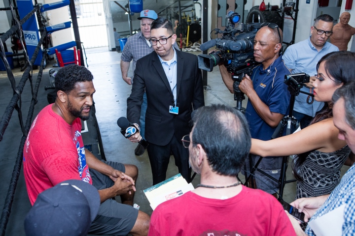 Photos: Dominic Breazeale Putting in Work For Anthony Joshua