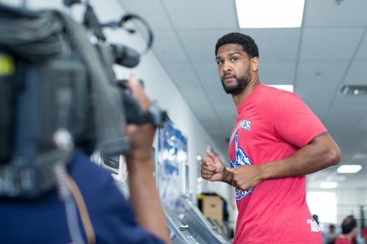 Photos: Dominic Breazeale Putting in Work For Anthony Joshua