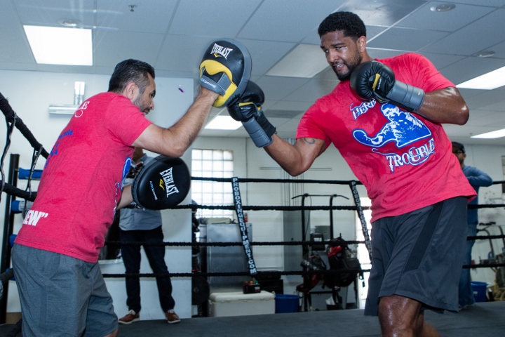 Photos: Dominic Breazeale Putting in Work For Anthony Joshua - Boxing News