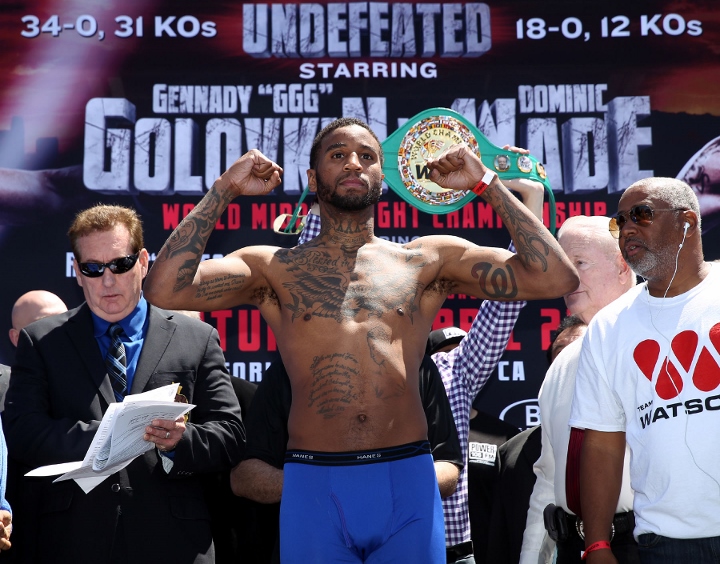 Golovkin Wade Weighin