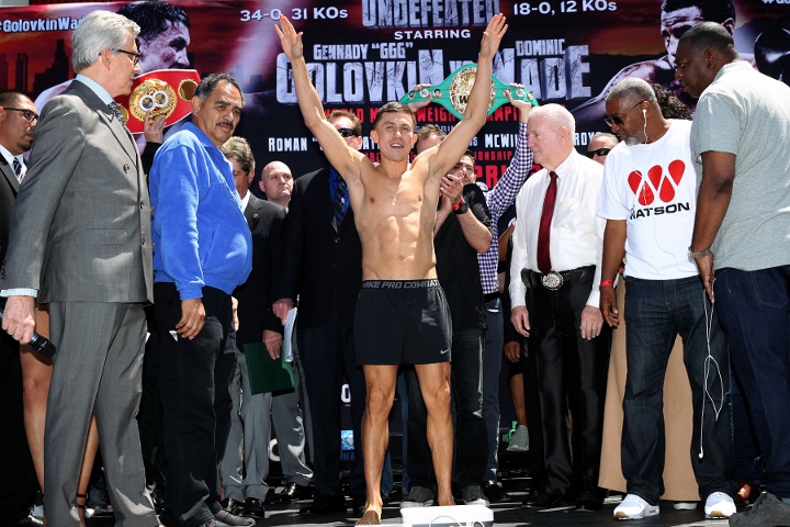 Golovkin Wade Weighin