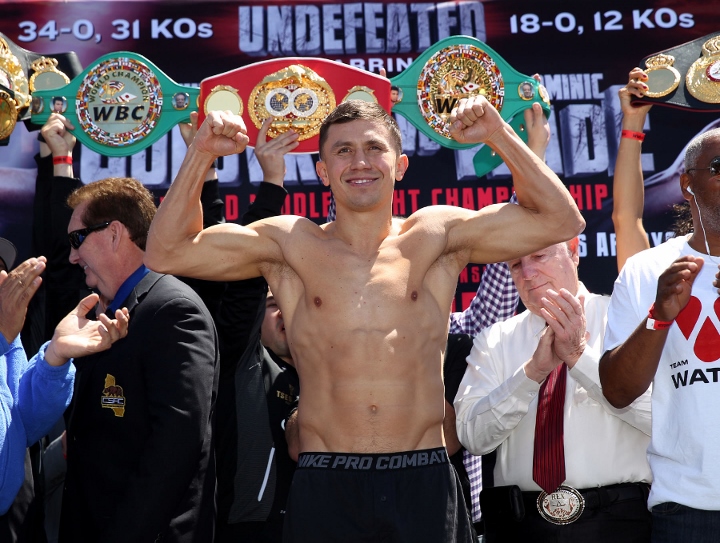 Golovkin Wade Weighin