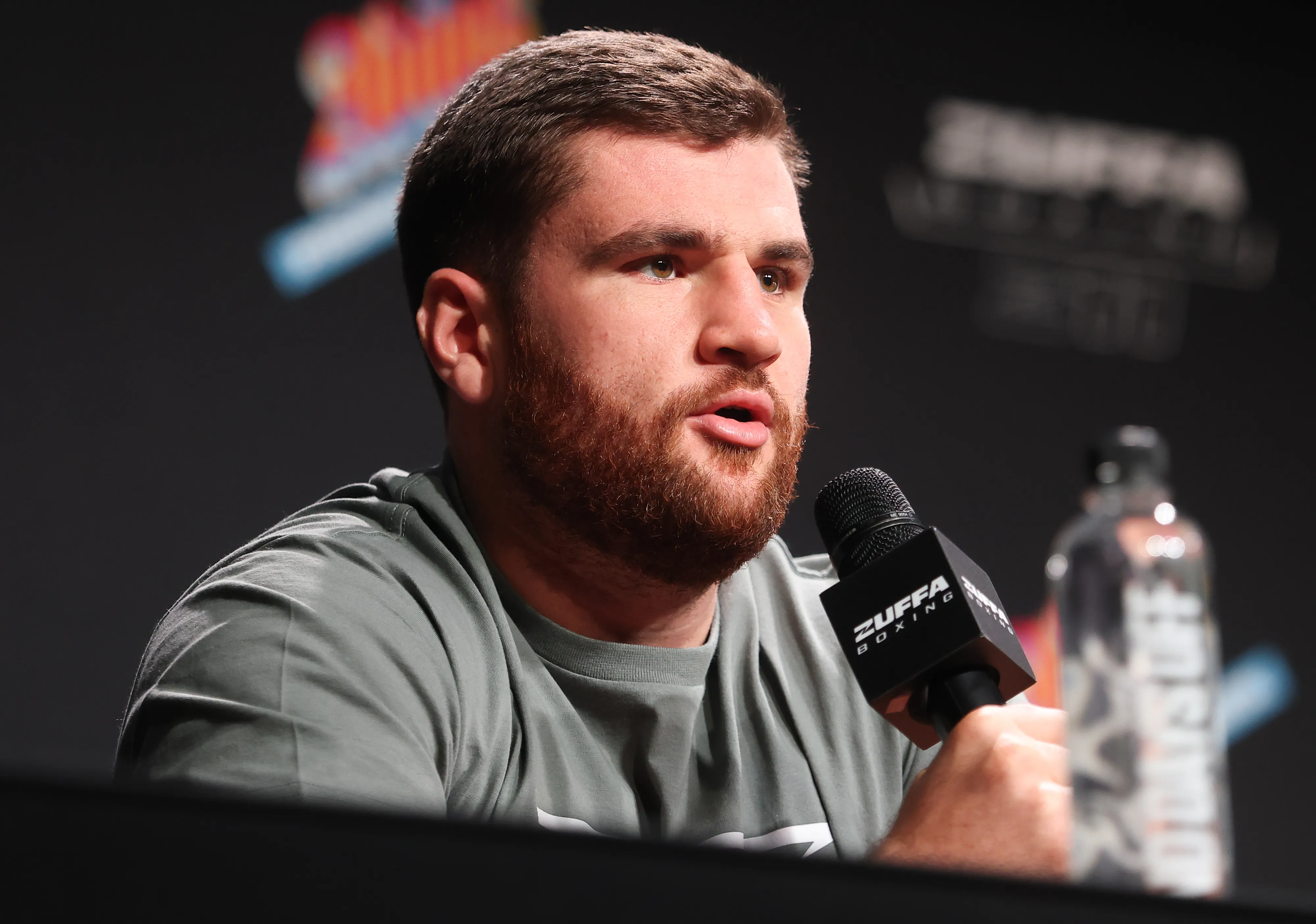 Johnny Fisher addresses the media in London on September 24, 2026