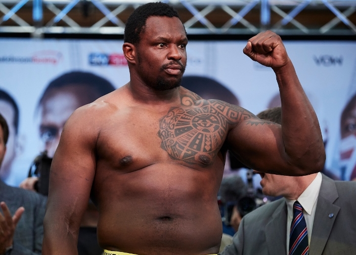 Photos: Dillian Whyte, Oscar Rivas - Nearly Erupt During Weigh-In - Boxing News