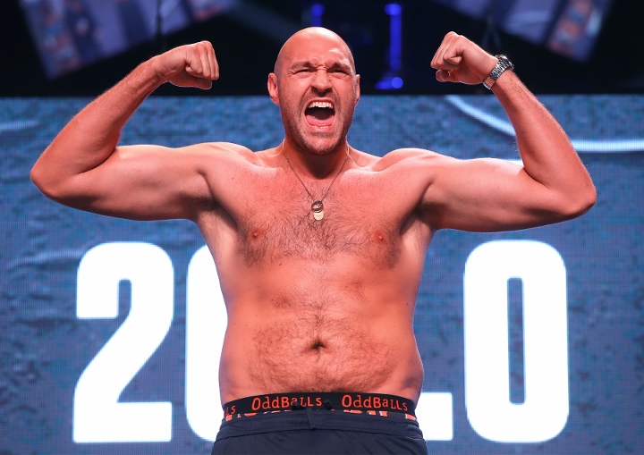 Fury Plans To Weigh About 270 Pounds For Rematch With Wilder