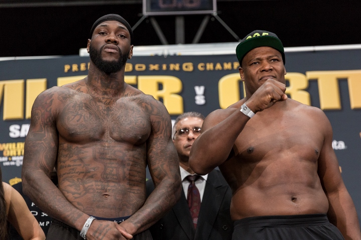 Photos Wilder Ortiz Ready For War Monster Weigh In Gallery Boxing News